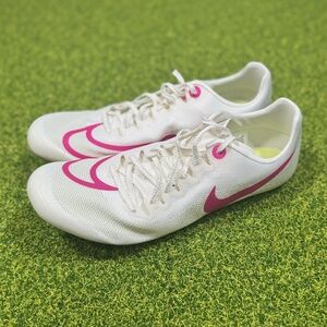 Nike Ja Fly 4 Size 10.5 Track & Field Spikes White Pink Bag & Tool DR2741-100